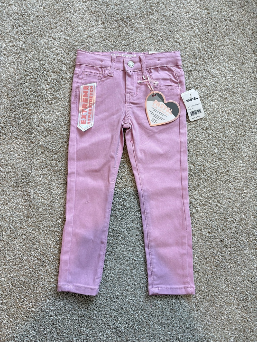 Pastels Lavender Girls' Skinny Jeans Size 4